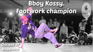 Found Nation/ MZK's Bboy Kossy aka Kosio Rawman. Footwork champion. Decade of Dopeness #35