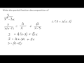 Partial Fraction Decomposition Quiz