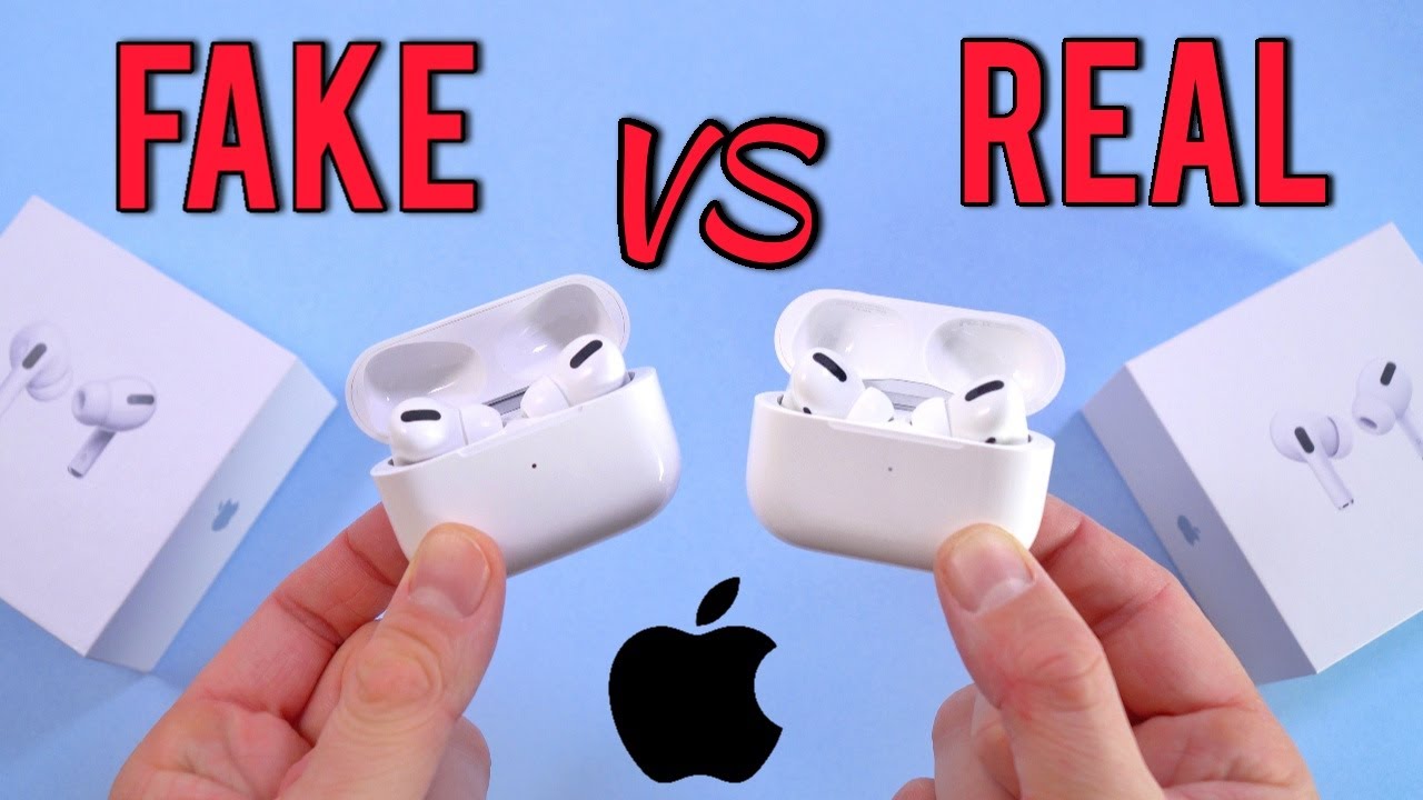 Sæt ud Forskelle koncert FAKE VS REAL Apple AirPods Pro - Buyers Beware! 1:1 Clone - YouTube