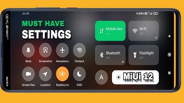 MIUI 12 Settings🌠Best🌠Must Have🌠Useful🌠MIUI 12 Settings