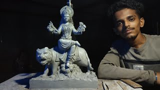 Durga Mata idol making by Anant chougule ll How to make Durga Mata idol