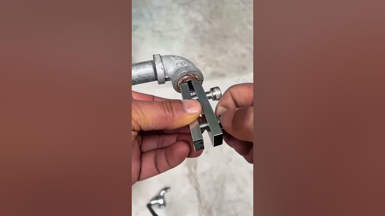 Genius Solution! The Easiest Way to Remove a Broken Faucet Thread from a Pipe #Toolholder Genius Solution! The Easiest Way to Remove a Broken Faucet Thread from a Pipe #Toolholder
