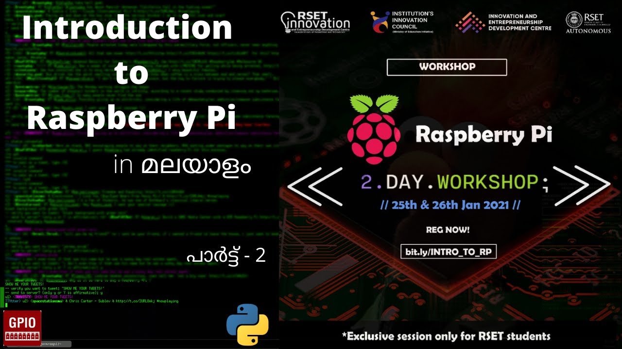 Introduction to Raspberry Pi | മലയാളം | പൈത്തണ് പ്രോഗ്രാമിങ് -2 - YouTube