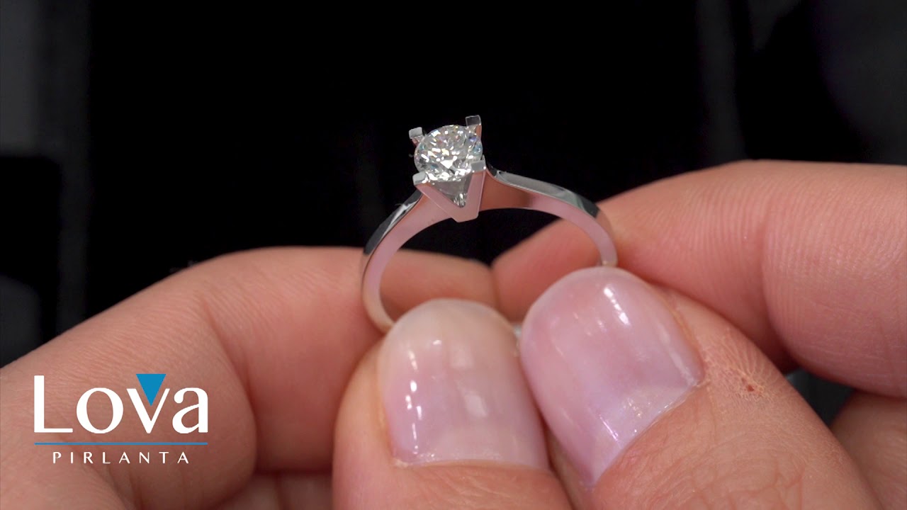 Lova Pırlanta - 0,50 Karat Pırlanta Tektaş Yüzük - 1050124
