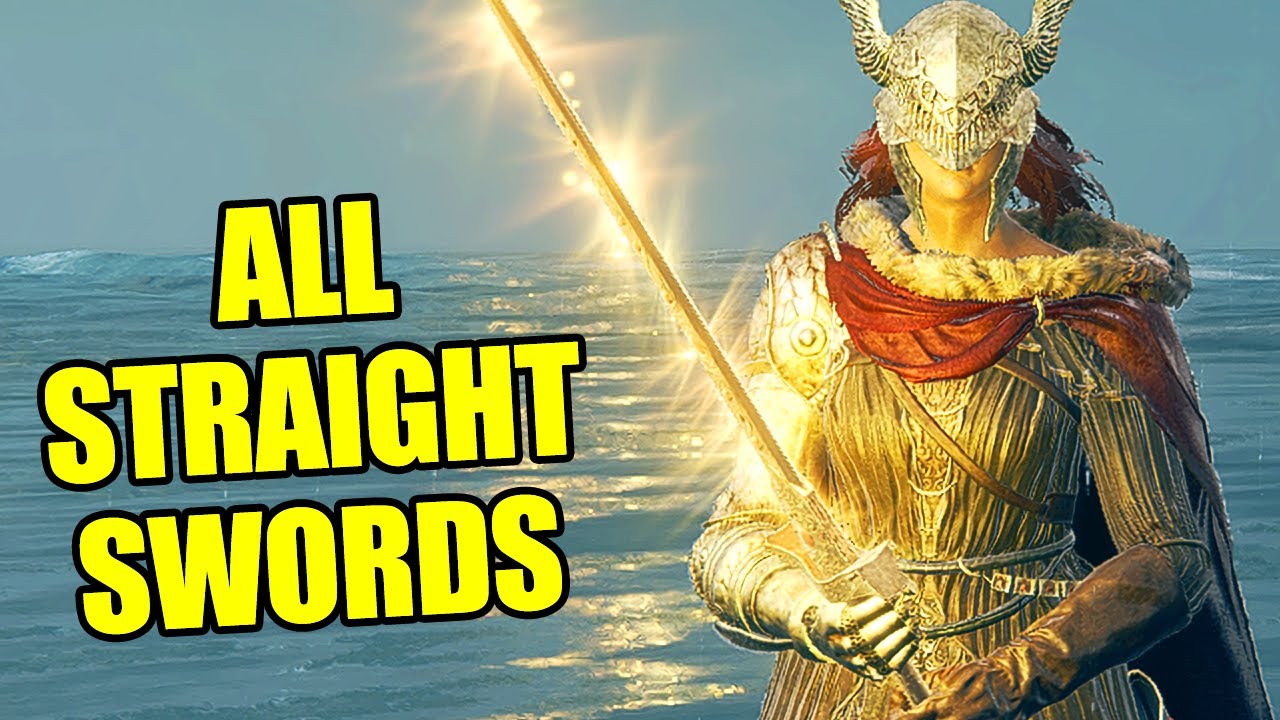 Elden Ring All Straight Swords Moveset Showcase YouTube