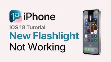 New Flashlight Not Working on iOS 18 iPhone? (EASY FIX)
