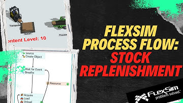 Simulating Stock Replenishment with Process Flow | FlexSim Tutorial
