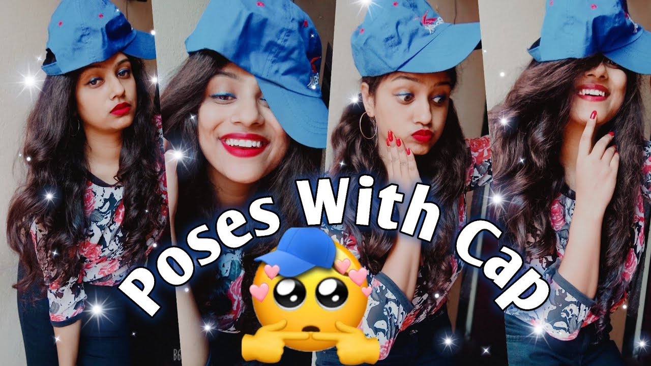 Aesthetic Photoshoot Pose Ideas With Cap | Aesthetic Pose - YouTube