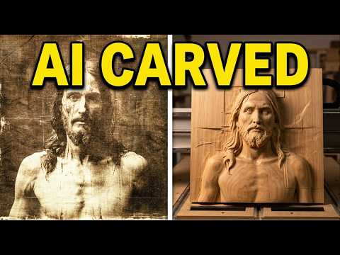 2D Photo to 3D CNC Relief in Minutes Shroud of Turin with Carveco’s NEW Ai Fidelity & Forge