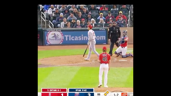 【MLB】大谷翔平打出擦棒球，随手抛转球棒秀了一手🤣 - 天天要闻