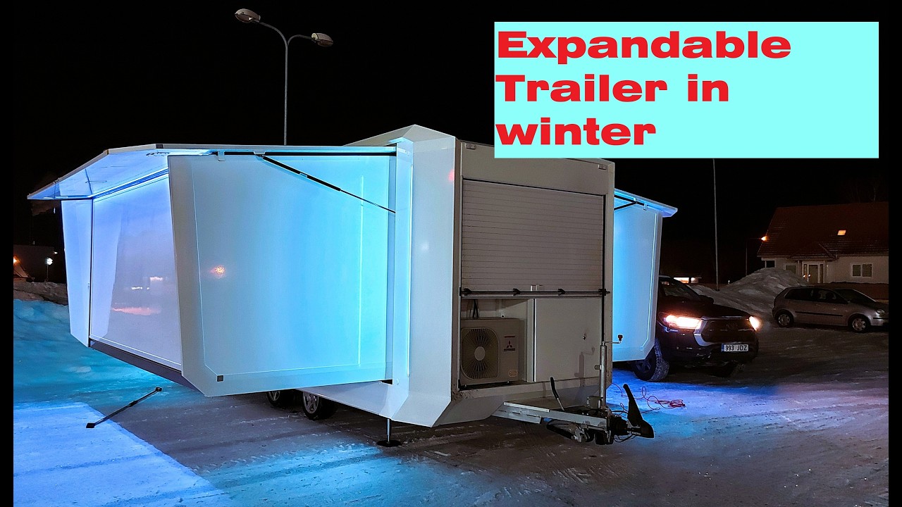 Rolling Unit Trailer Used as a Mobile Radio Studio at Nordic Combined Event