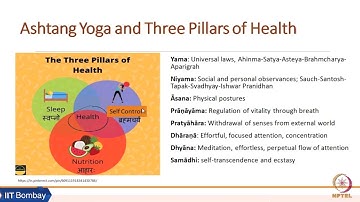 Lecture 13 E: Three Pillars of Health #CH26SP #swayamprabha