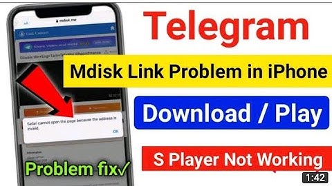 How To Open Mdisk Link in iphone||S Player not warking in iphone mobile phone me||