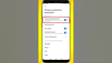 How to disable privacy protection password settings in redmi #shorts