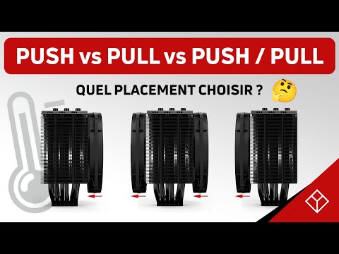 Ventilateurs en PUSH / PULL vs PUSH vs PULL : quel impact sur les températures ?