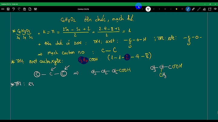 C4h8o2 có bao nhiêu công thức cấu tạo năm 2024