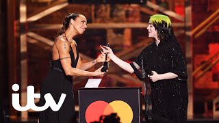 The BRITs | Billie Eilish Is Presented The Best International Female Award By Sporty Spice