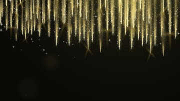 Golden Rain Gold Glitter Particles Overlay 4k Free Download