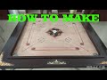 How to Make Carrom board at Home Simple  Smooth Playing  Metal Frame and Wooden Beading New method