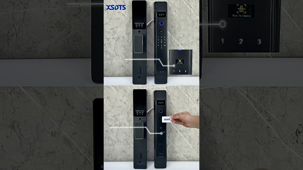 3D Face Recognition Smart Lock Fully Automatic Lock HD Camera