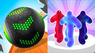 Going Balls vs Blob Runner 3D - Android, iOS All Levels Amusing Gameplay AMFH73K