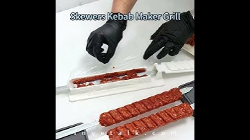 Easy way! Skewers Kebab Maker Grill #diy #food #bbq #kitchenware #home #machine #outdoorcooking