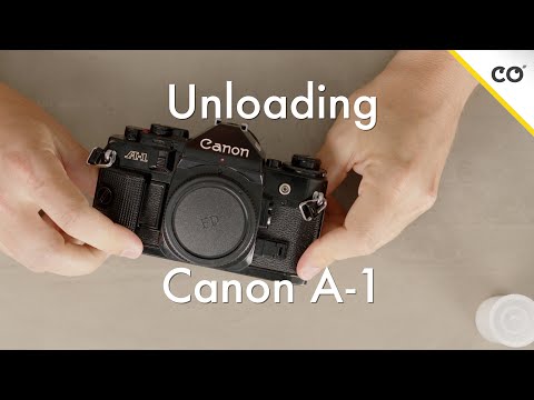 How to Unload Film in the Canon A-1 || Film Unloading