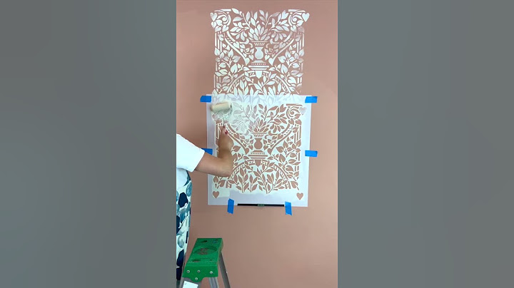 Super Easy Wall Stencil Anyone Can Do!!! #cuttingedgestencils #diy #stencilart