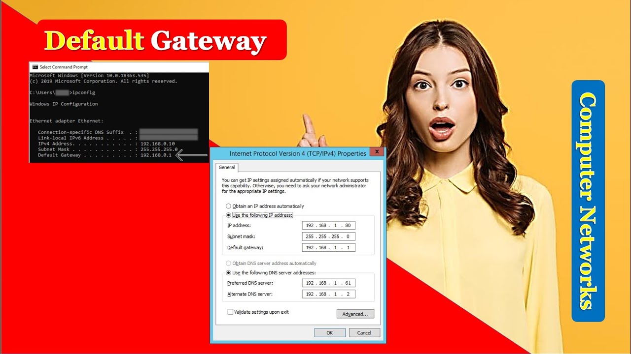 Default Gateway. Gateway address
