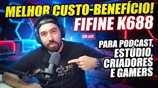 O SEU ÁUDIO PROFISSIONAL GASTANDO POUCO - MICROFONE DINÂMICO FIFINE K688 É A ESCOLHA