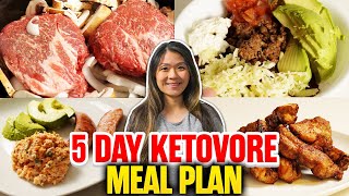 5DAY KETO CARNIVORE DIET MEAL PLAN 2023 // 15 Easy High Fat Low Carb Meal Ideas