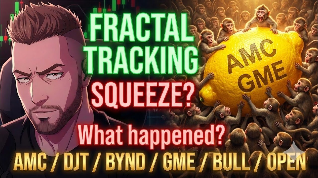 SQUEEZE? WHAT happened? Fractal Tracking: AMC / GME / BYND / DJT / BULL / OPEN