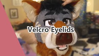 How to make Velcro Fursuit Eyelids