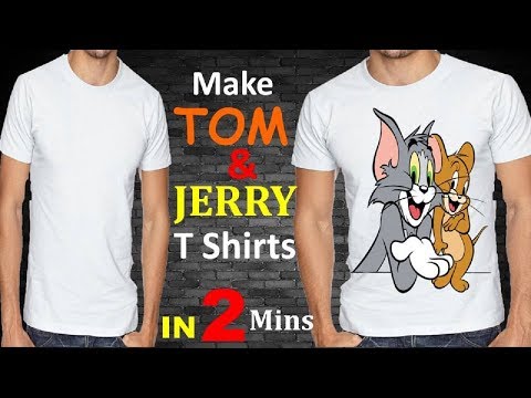 how-to-print-your-favorite-photo-on-t---shirts-in-2-minutes-|-make-tom-&-jerry-t-shirts-for-kids