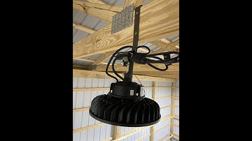 Assembly & Installation of High Bay LED Lights (LED High Bay Light 100W Dimmable 5000K 14,000lm UFO)