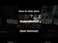 How to stay poor! #wealth #personalgrowth #personaldevelopment #personalfinance #savings