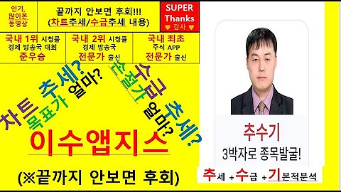 이수앱지스(086890) 추수기(추수) 전문가 종목 분석