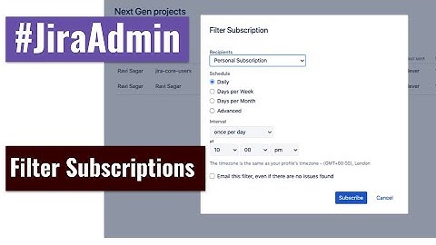 Jira Admin - Filter subscriptions to issue list by email