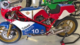 Cobas Ducati TT1  Desmodue engine in Tecfar (Tecnoequip Fargas) frame