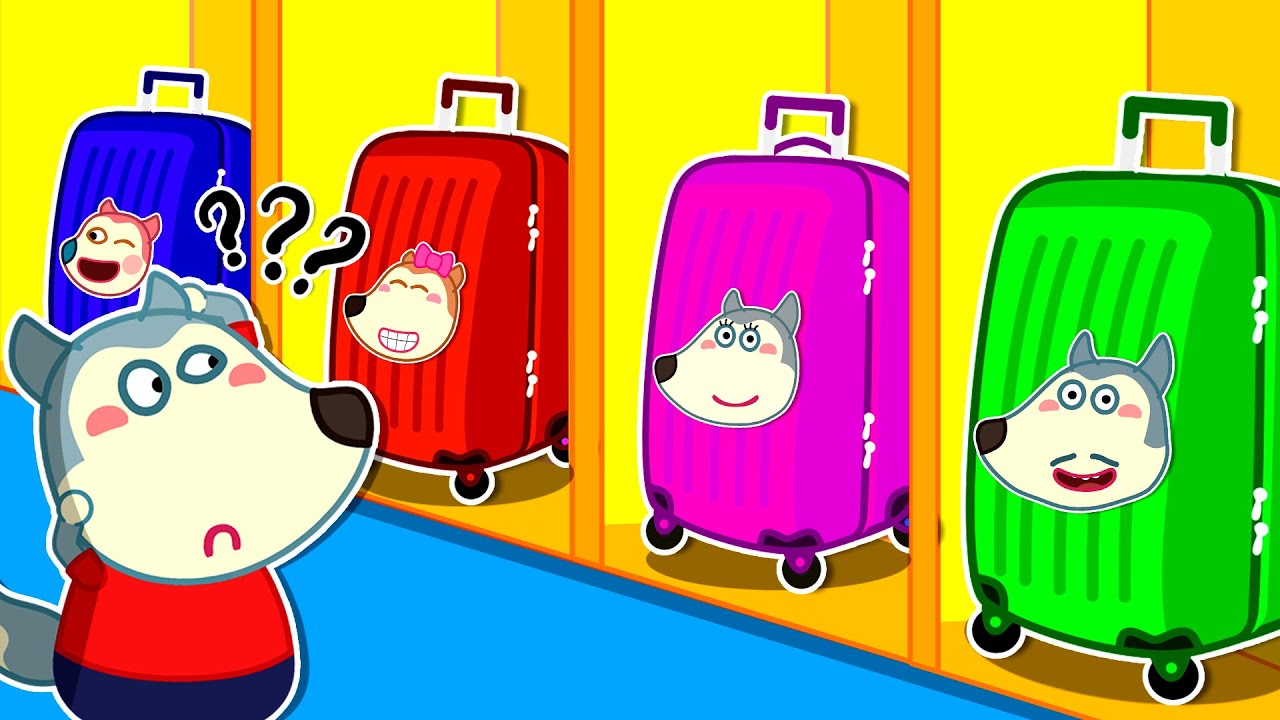Wolf Family⭐️ Where is Wolfoo's Luggage Suitcase? - Wolfoo Kids Stories | Kids Cartoon