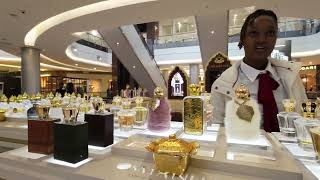 Trying Some Perfume In Johannesburg Clic Mall In Sandton City