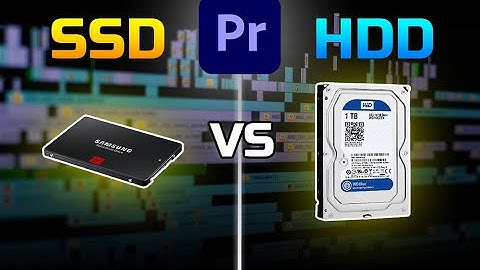 SSD VS HDD | Adobe Premiere Pro Load Time Test