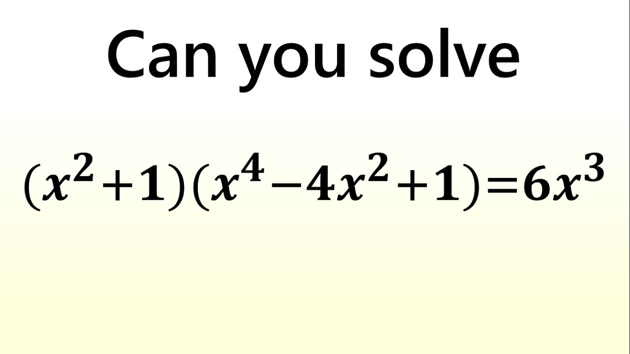 Solving Complex Algebraic Equations Through Strategic Substitution