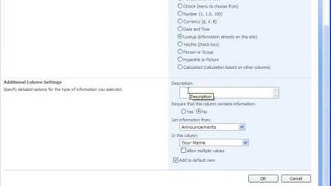 Using Sharepoint Lookup Columns