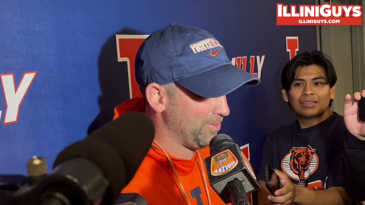 Illinois Special Teams Coordinator/TE Coach Robby Discher Media Session - Oct. 22, 2024