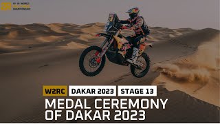 Medal Ceremony of Dakar 2023 - Stage 13 - #W2RC