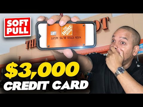 Home Depot $3,000 Credit Card | pre-approval | soft pull