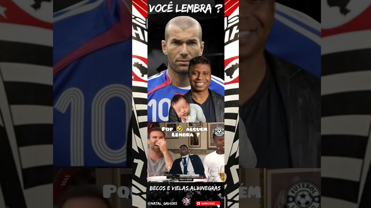 #edilson fala do #zidane confira se você lembra ?