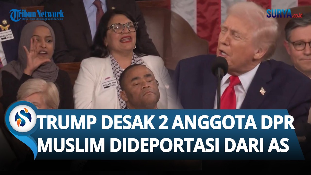 GEGER! Trump Desak 2 Anggota DPR Muslim DIDEPORTASI dari AS, Kecewa Diteriaki saat Pidato