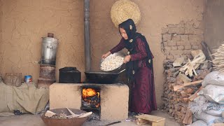 Shepherd Girl Collecting Natural Mushroom and Cooking Rural Style Food | Afghanistan Village life